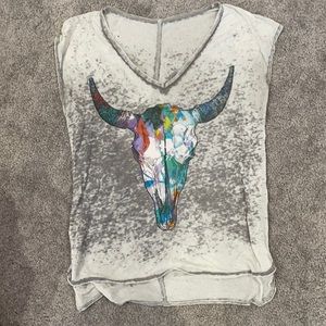 CHASER rainbow bull tee shirt